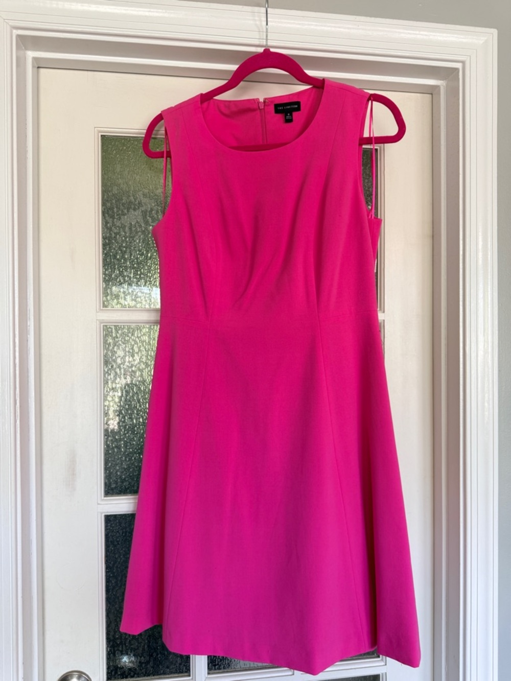 The Limited Hot Pink Sleeveless Fit & Flare Dress